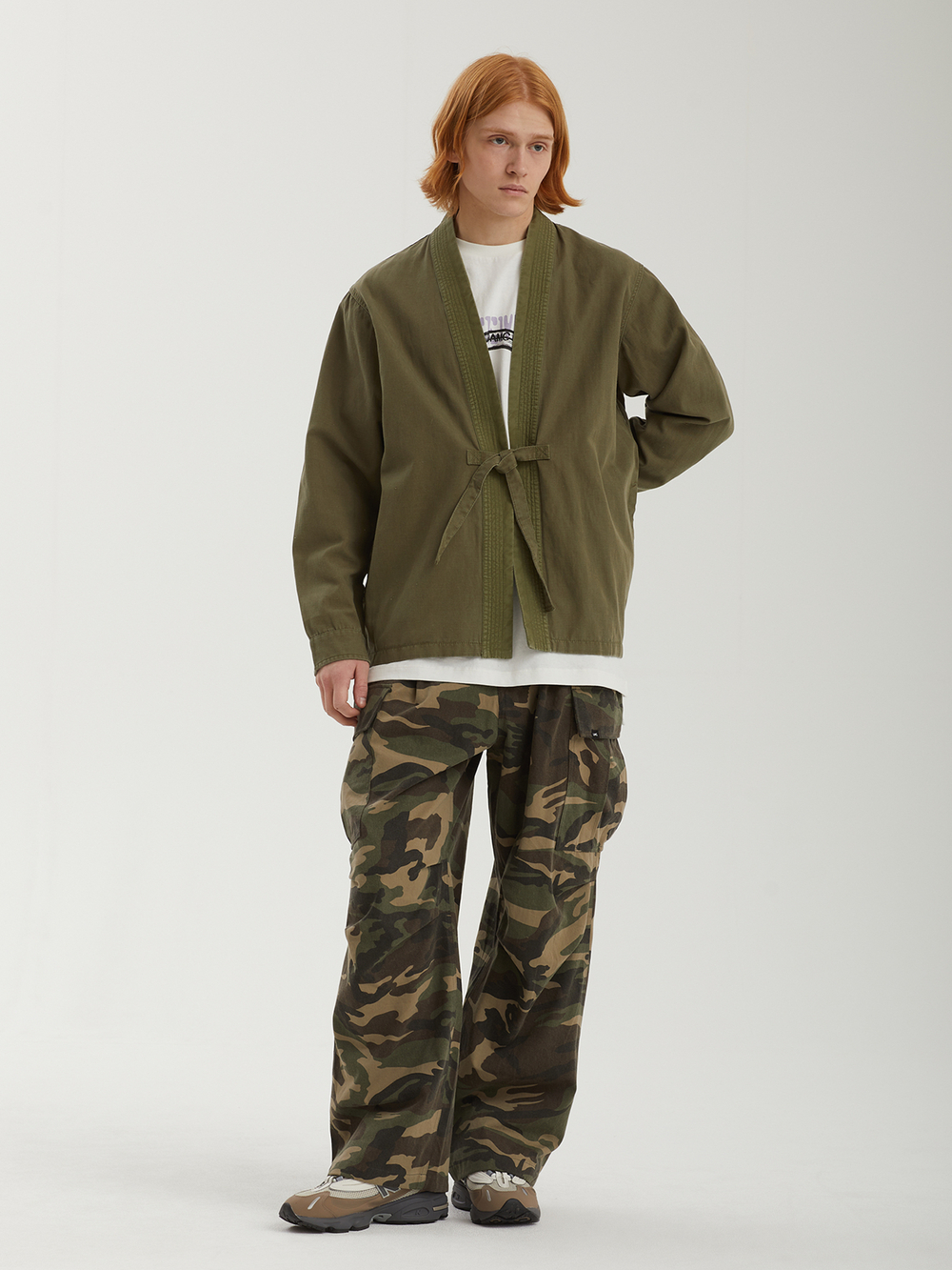 Мужская Рубашка-кимоно Hemp Hanten Shirt Internal Carry Straps