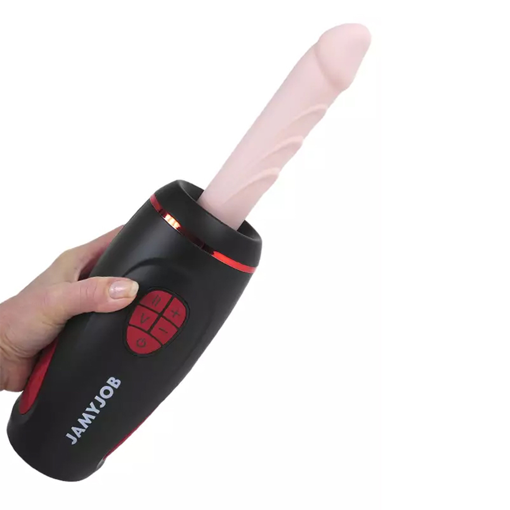 Компактная секс-машина 42см с пультом ДУ JamyJob Pyston Auto Sex Machine