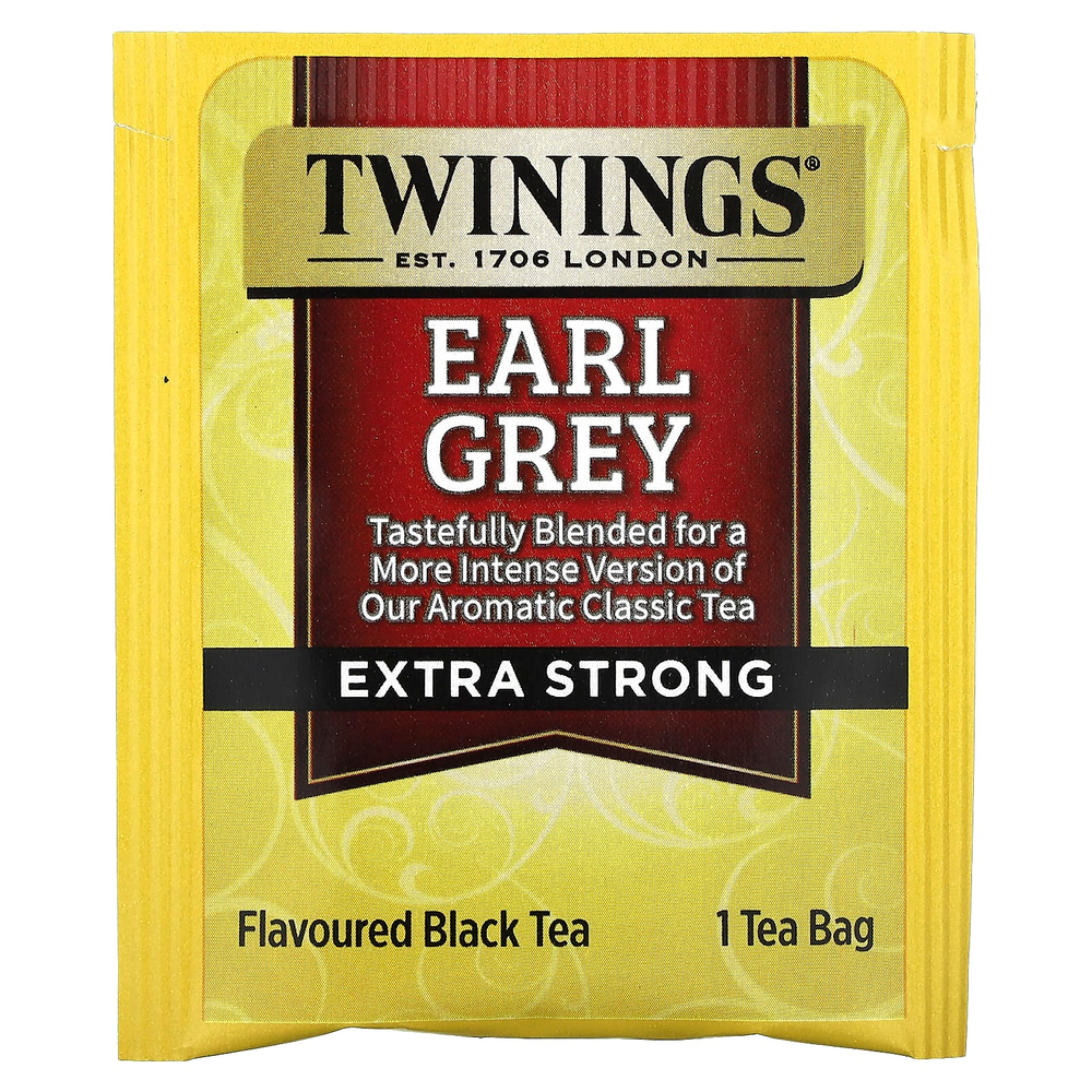 Twinings, черный чай, с бергамотом, экстракрепкий, 20 чайных пакетиков, 40 г (1,41 унции)