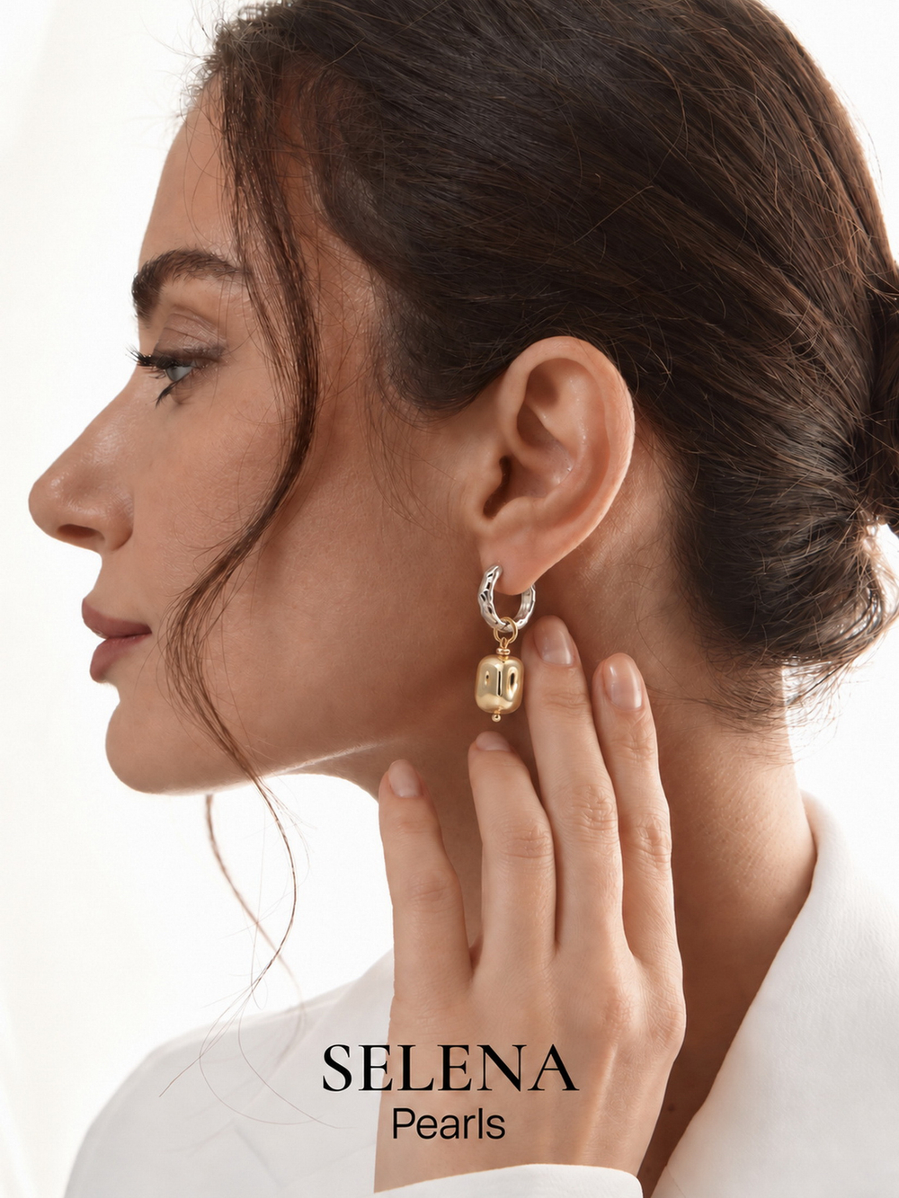 91004666 Серьги Selena Pearls