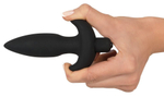 Анальная вибровтулка с 5 скоростями вибрации Vibrating Plug Small - 13 см. (Цвет: черный)