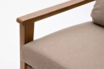Диван из акации Joygarden МОНА 2-х местный, Natural Teak, бежевый