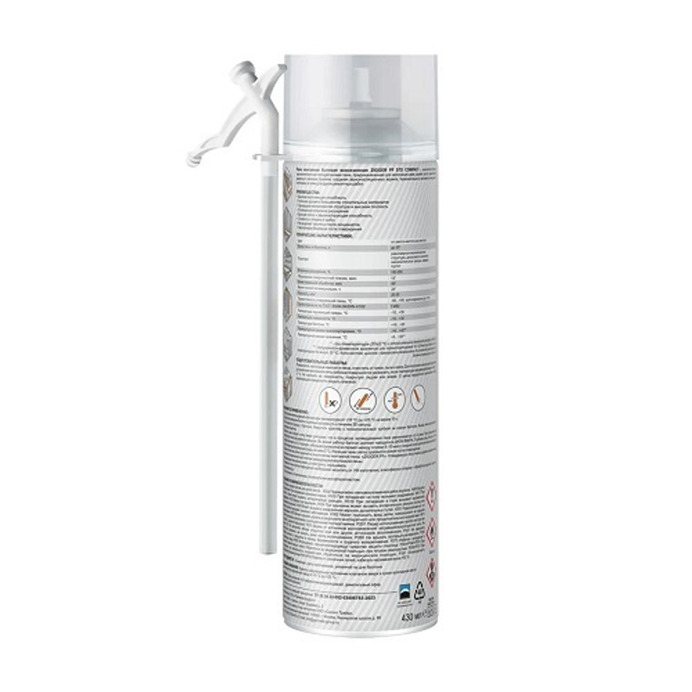 Пена монтажная бытовая "ZIGGER PF" STD COMPACT 460мл