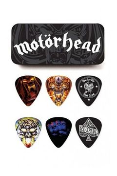Медиаторы 6шт, 0,73мм, в коробочке, Dunlop MHPT03 Motorhead Album Art