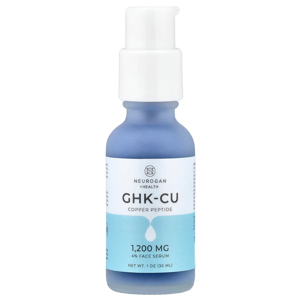Neurogan Health, GHK-CU, сыворотка для лица с пептидом меди, 30 мл (1 унция)