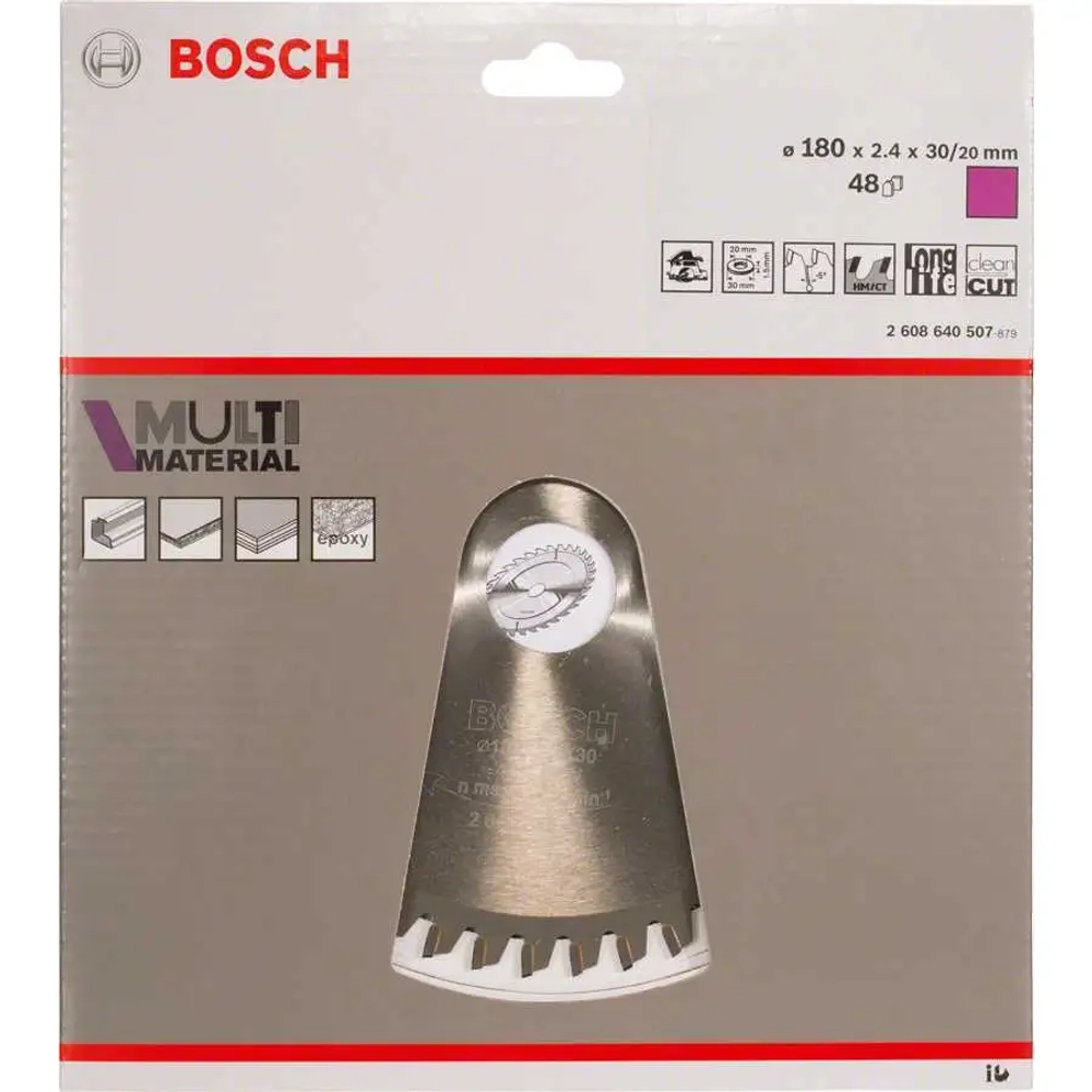 Пильный диск Multi Material 180x30x2,4 BOSCH 2608640507