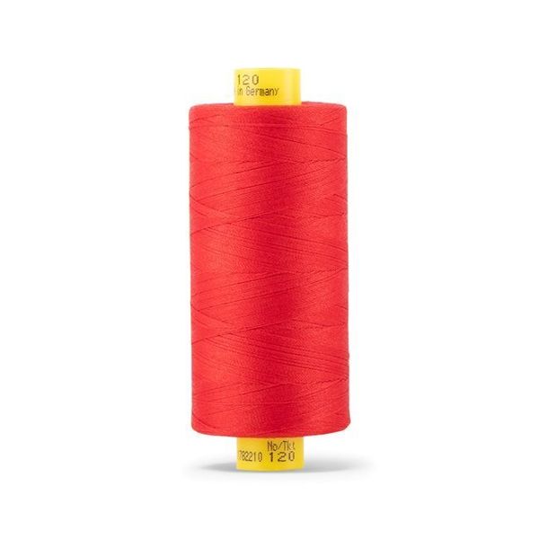 Нитка Gutermann Mara 120 (1000 метров), 1 кат., универсальная | 156 красный