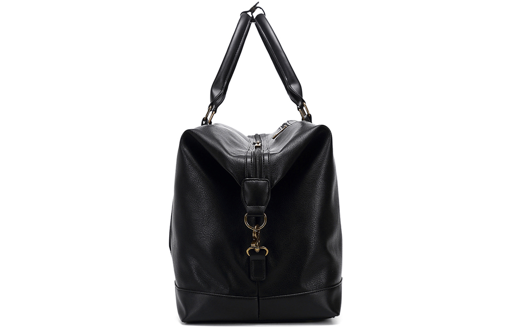 Slazenger PU Handbag Travel Bag Unisex Black/Brown