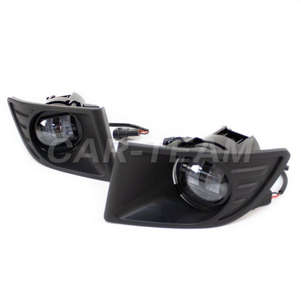 Противотуманные фары (ПТФ) линзованные "Sal-Man" на Toyota Prado (арт. 01543) (2 диода LED 50W)
