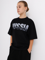 Футболка RUSSIA, ч/б
