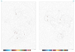 Раскраска по номерам Coloriages mysteres Disney Sous l'ocean - Под океаном / 9782019461560