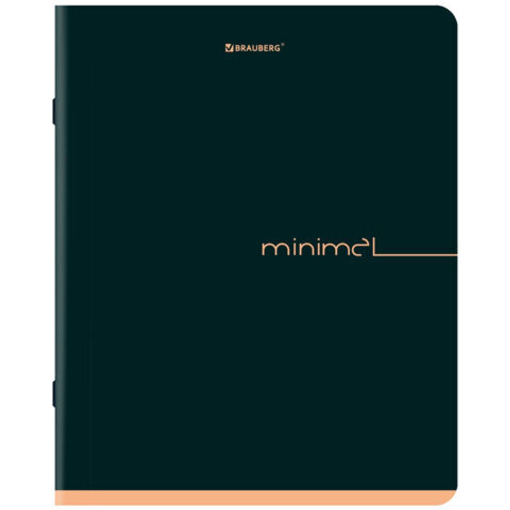 Тетрадь А5, 48 л., BRAUBERG, скоба, клетка, SoftTouch, "Минимал_Цвет", (микс в спайке), 405329