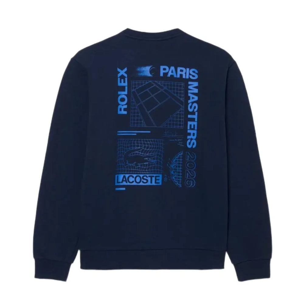 Мужская теннисная кофта Lacoste Rolex Paris Masters - navy blue
