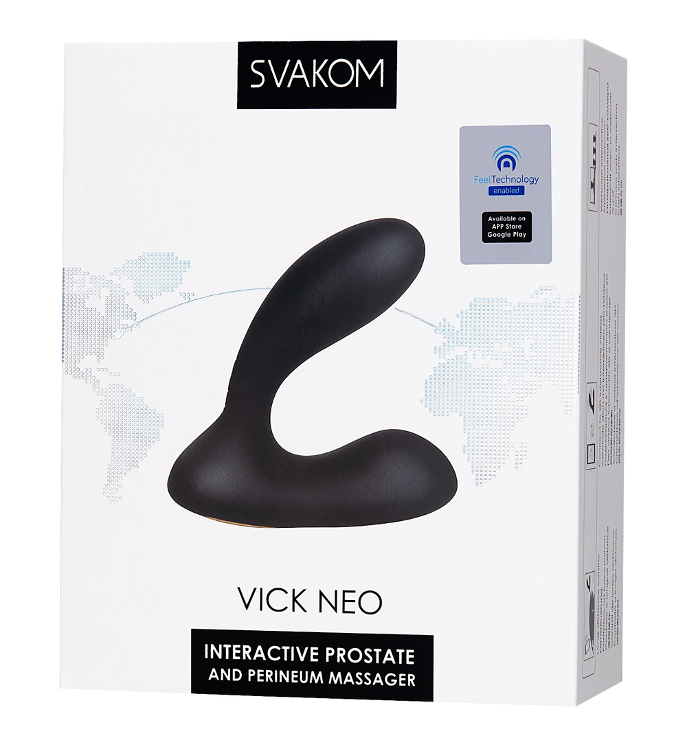 Стимулятор простаты Svakom Vick Neo чёрный 9.2 см
