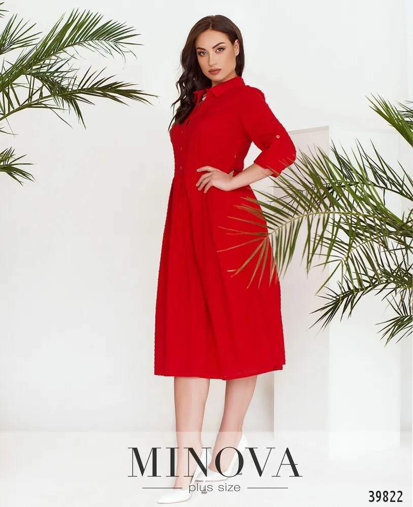 Платье 3151B-красный Minova