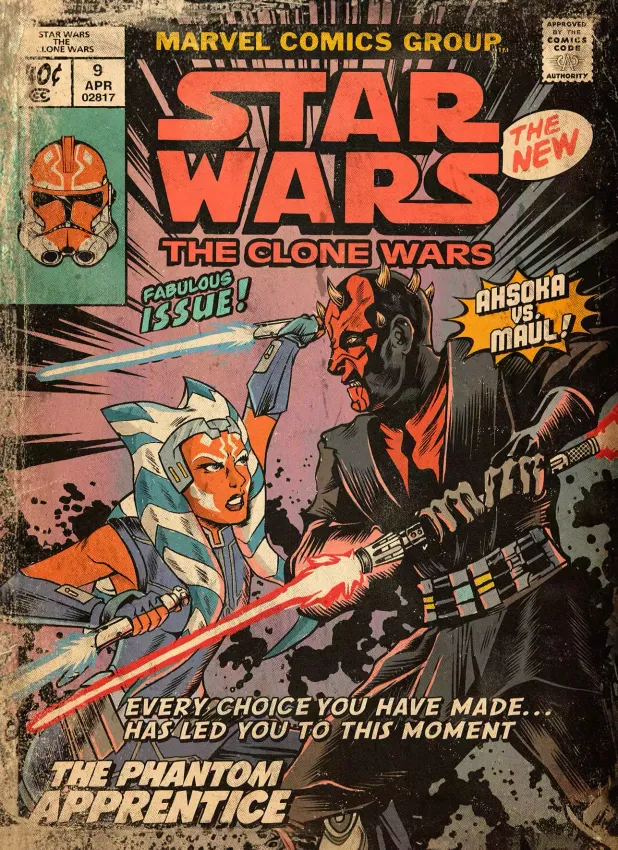 Открытка "Star Wars The Clone Wars: The Phantom Apprentice"