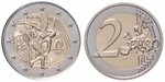 Франция 2 евро, 2022 XXXIII летние Олимпийские игры, Париж 2024 UNC