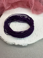 Шнур для плетения браслетов 0,6 мм, Темная сирень (5 м)