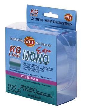 Леска монофильная WFT KG MONO EXTRA Steel Blue 300 м, 0,35 мм