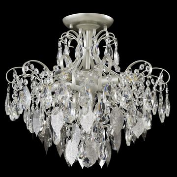 Люстра потолочная 4*Е14 Esmiralda PL4 Silver серебро Crystal Lux