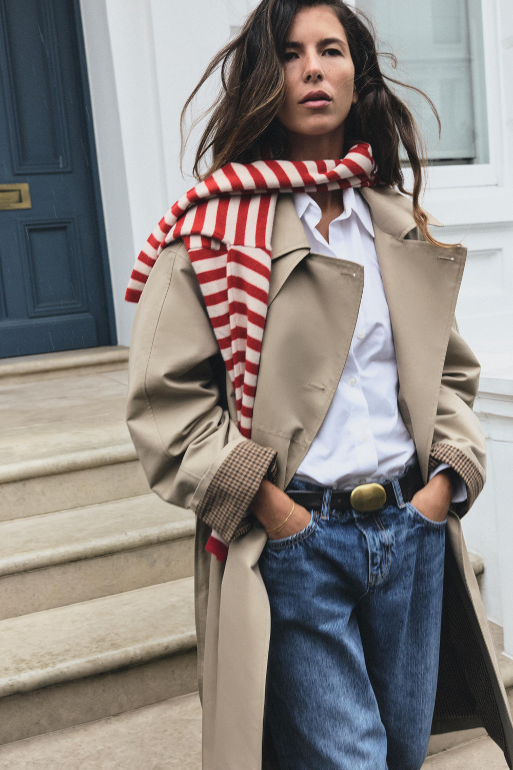 ВОДООТТАЛКИВАЮЩИЙ ТРЕНЧ С ПОЯСОМ — ZARA