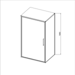 Душевой уголок Vincea Слим 8мм (Slim 8mm) VSR-4SLP9090CLG, 900*900, брашированное золото, стекло прозрачное
