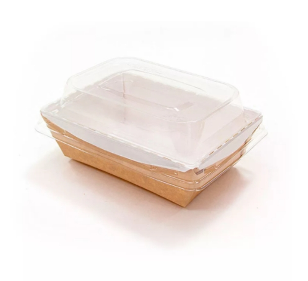 Крышка купольная 120x160x45 мм для контейнера Crystal box 500 мл