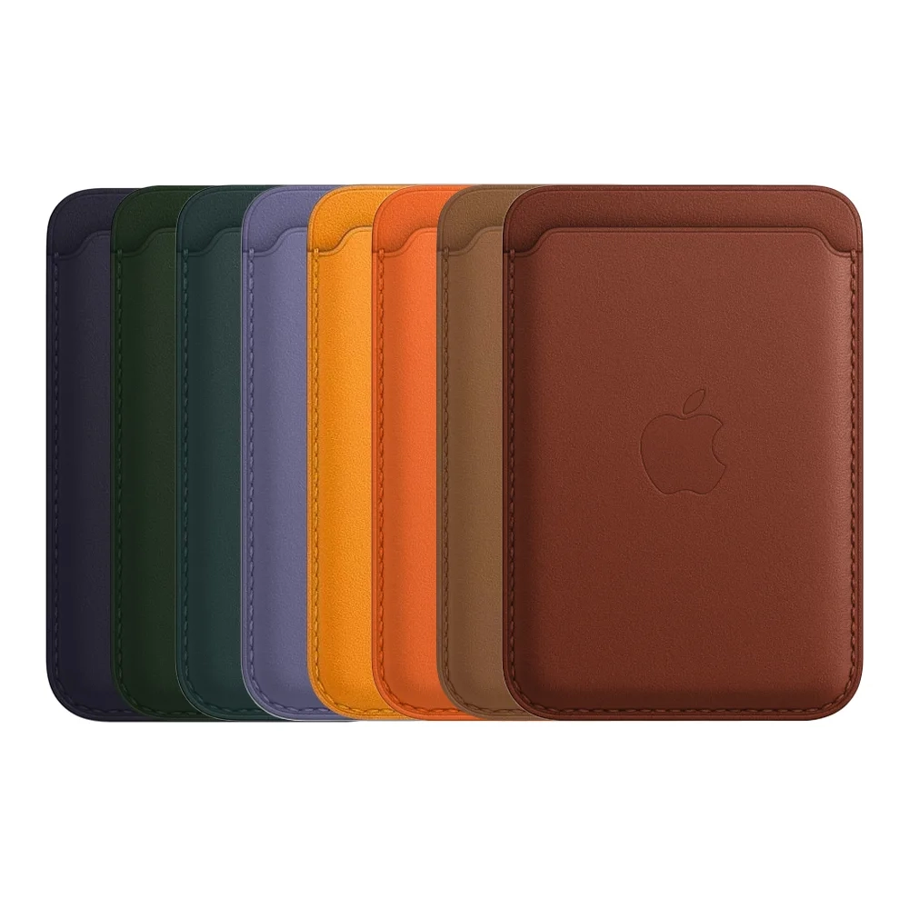 Кожаный чехол-бумажник с поддержкой MagSafe Apple Leather Wallet, Umber