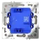 Выключатель одноклавишный с подсветкой Voltum S70 Сталь VLS010205