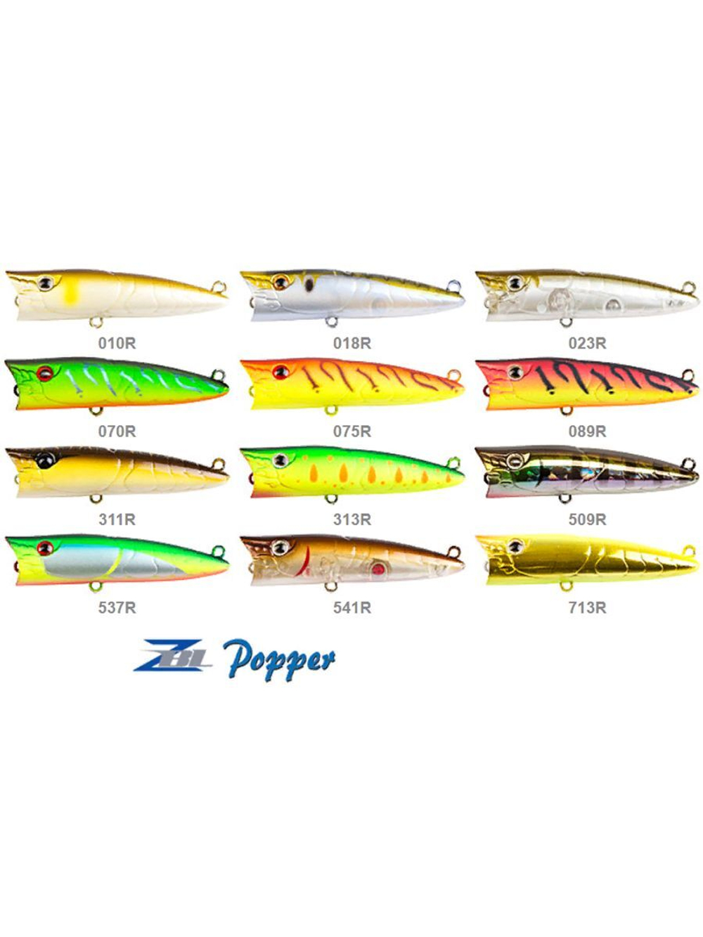 Поппер для рыбалки ZIPBAITS ZBL Popper, 68мм, 8.3гр., поверхностный, цвет 713R, плавающий