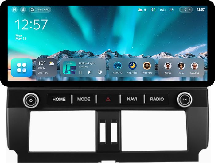 Магнитола для Toyota Land Cruiser Prado 150 2013-2017 - Teyes CC4 монитор 12.3" 2K QLED + рамка LUX 2, Android 14, Быстрейшая, Snapdragon 680, DSP, CarPlay, 4G SIM-слот
