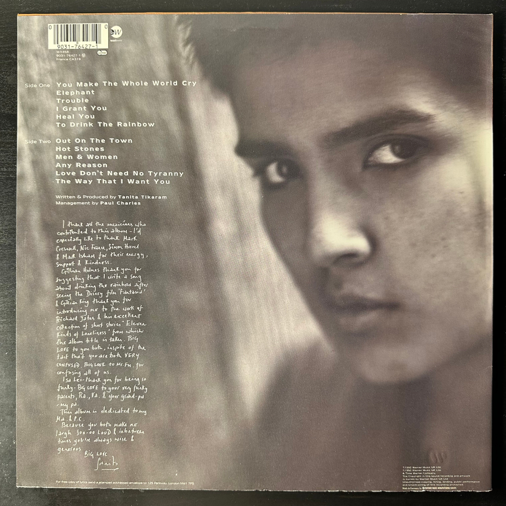 Tanita Tikaram ‎– Eleven Kinds Of Loneliness (Германия 1992г.)