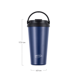 Термостакан из нерж. стали THERMOcafe 
TCCM-500KA (0,5 литра), синий