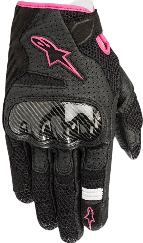 Купить Мотоперчатки Кожаные Alpinestars Gloves Stella SMX-1 Air V2 / Женские / Черно-розовый
