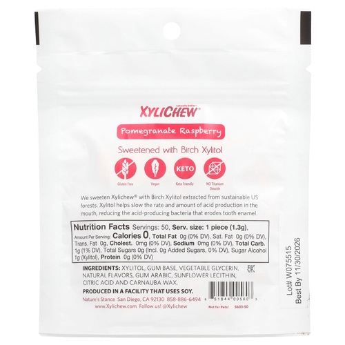 XyliDENT, Xylichew®, гранат и малина, 50 шт., 65 г (2,29 унции)