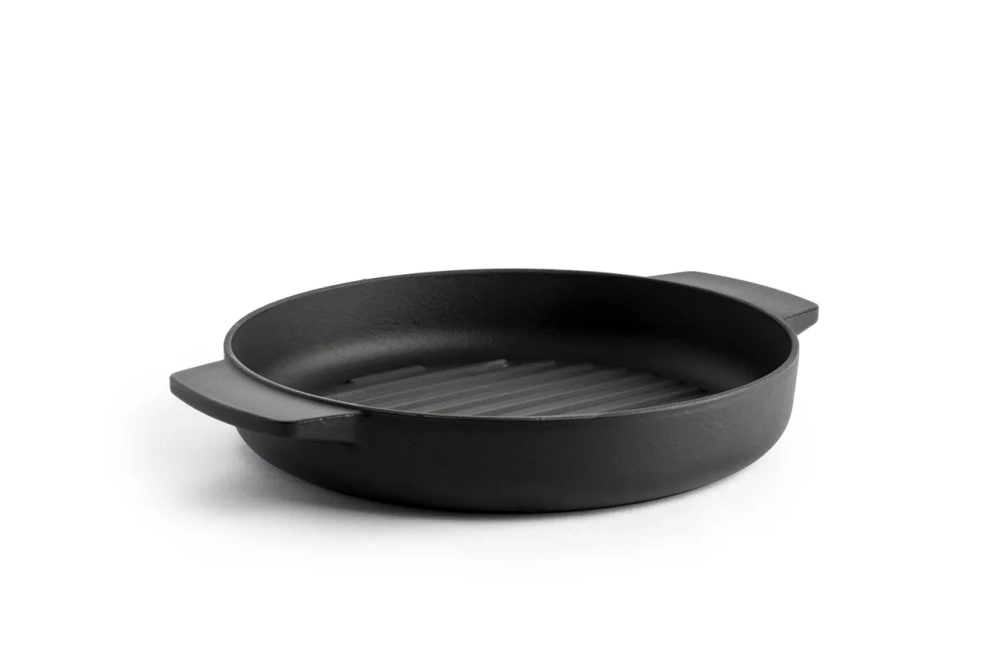KitchenAid Чугунная сковорода-гриль 26 см матовая черная EAN 4895156681687