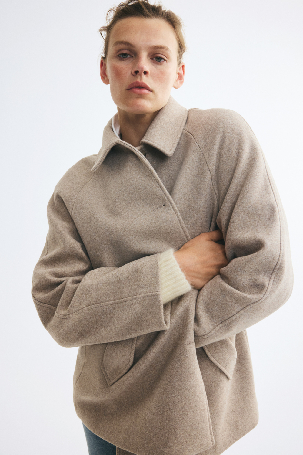 Пальто с карманами с клапанами - H&M