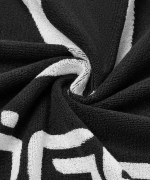 Полотенце спортивное ESSENTIAL Towel L, 70х140, черный/белый