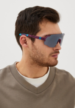 Спортивные очки HILX Savage (L) / Matt Purple Blue / Silver Lens