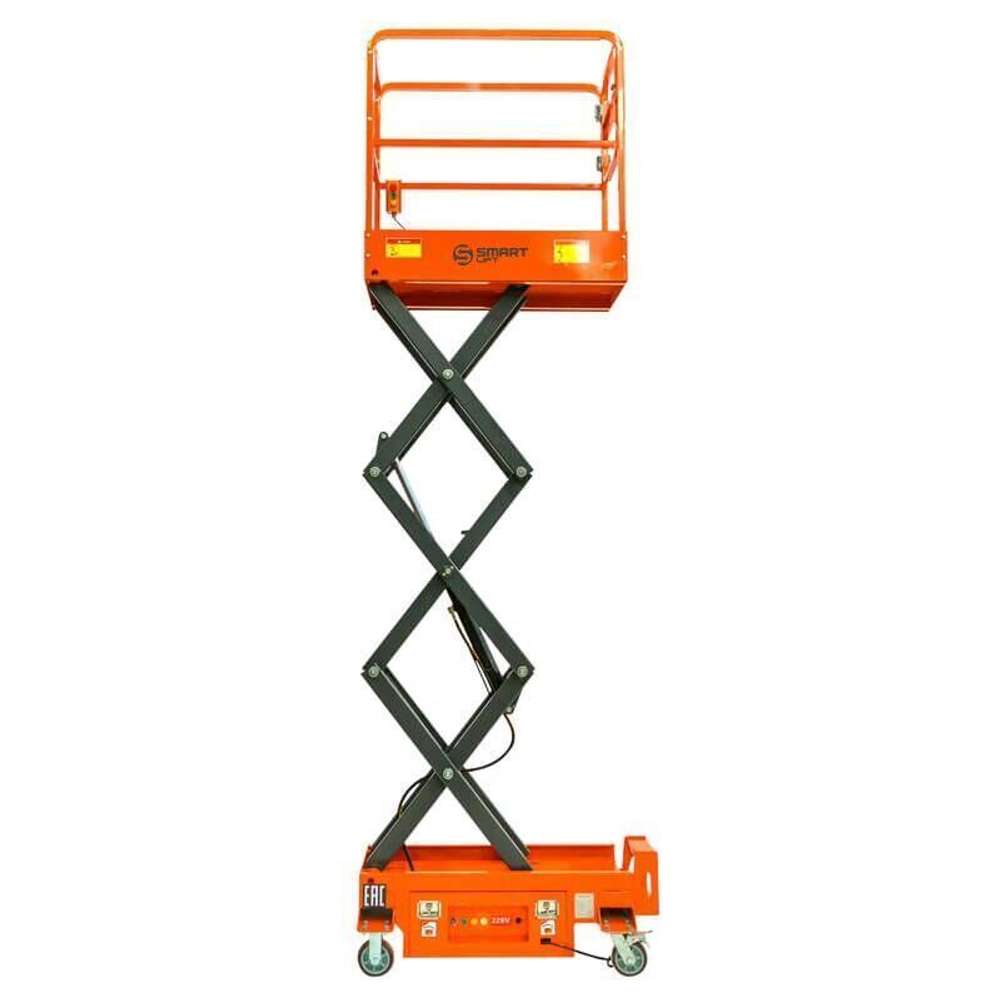 Подъемник ножничный несамоходный SJY-0.3-3.9 (220 В, 300 кг, 3,9 м) SMARTLIFT (SMART)