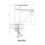 Смеситель для умывальника одноручный Haiba HB10505