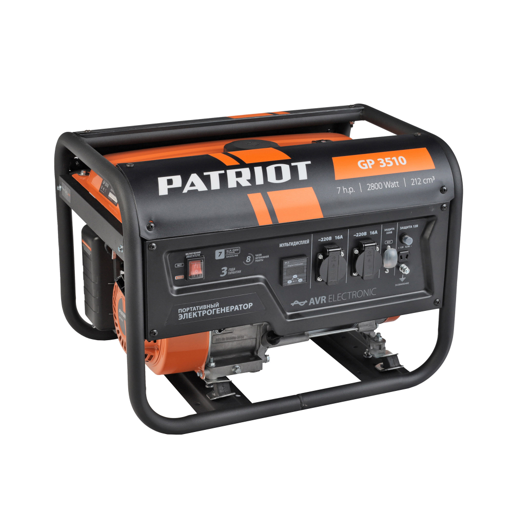 Бензиновый генератор (2.8 кВт) PATRIOT GP 3510