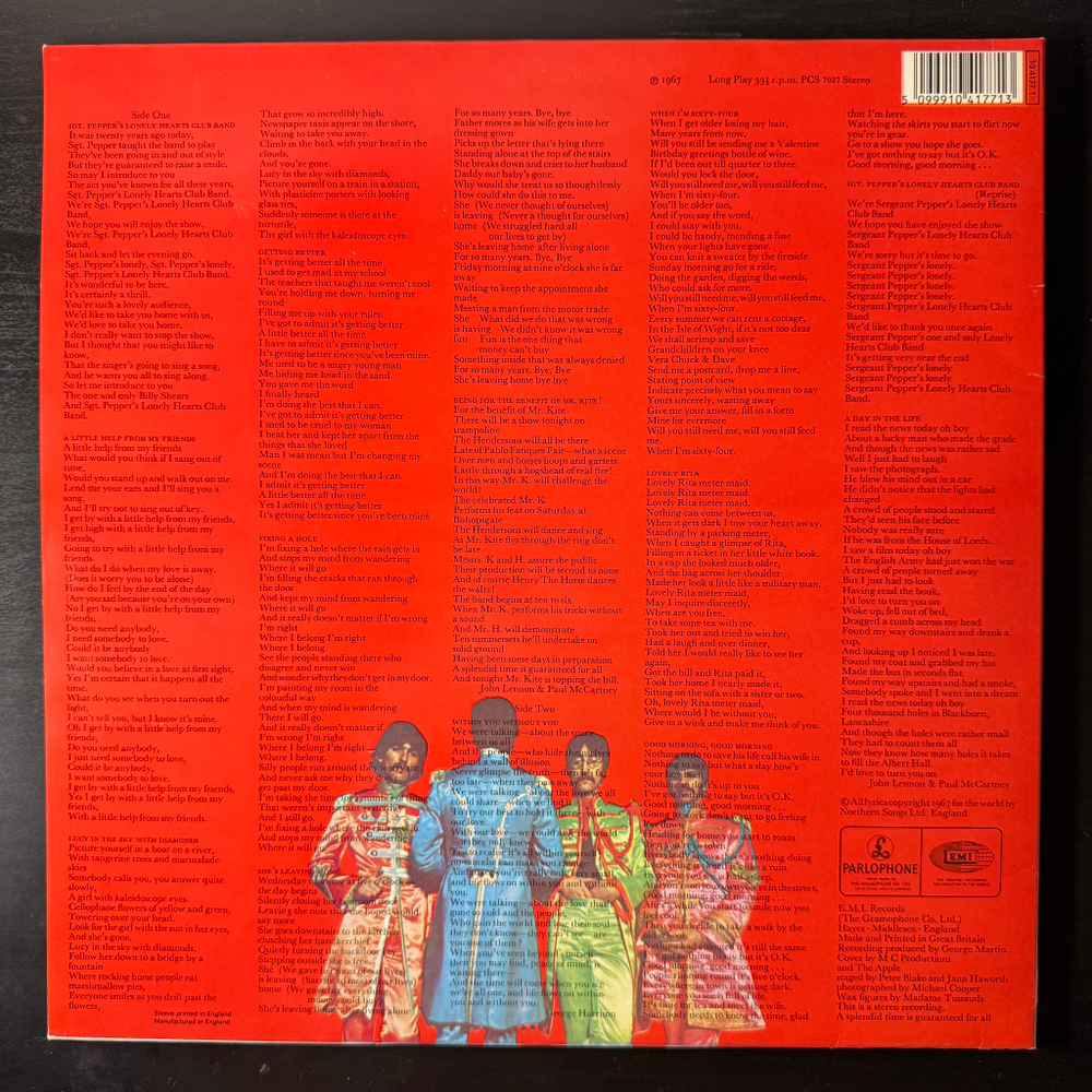 The Beatles ‎– Sgt. Pepper's Lonely Hearts Club Band (Англия 1984г.) Т
