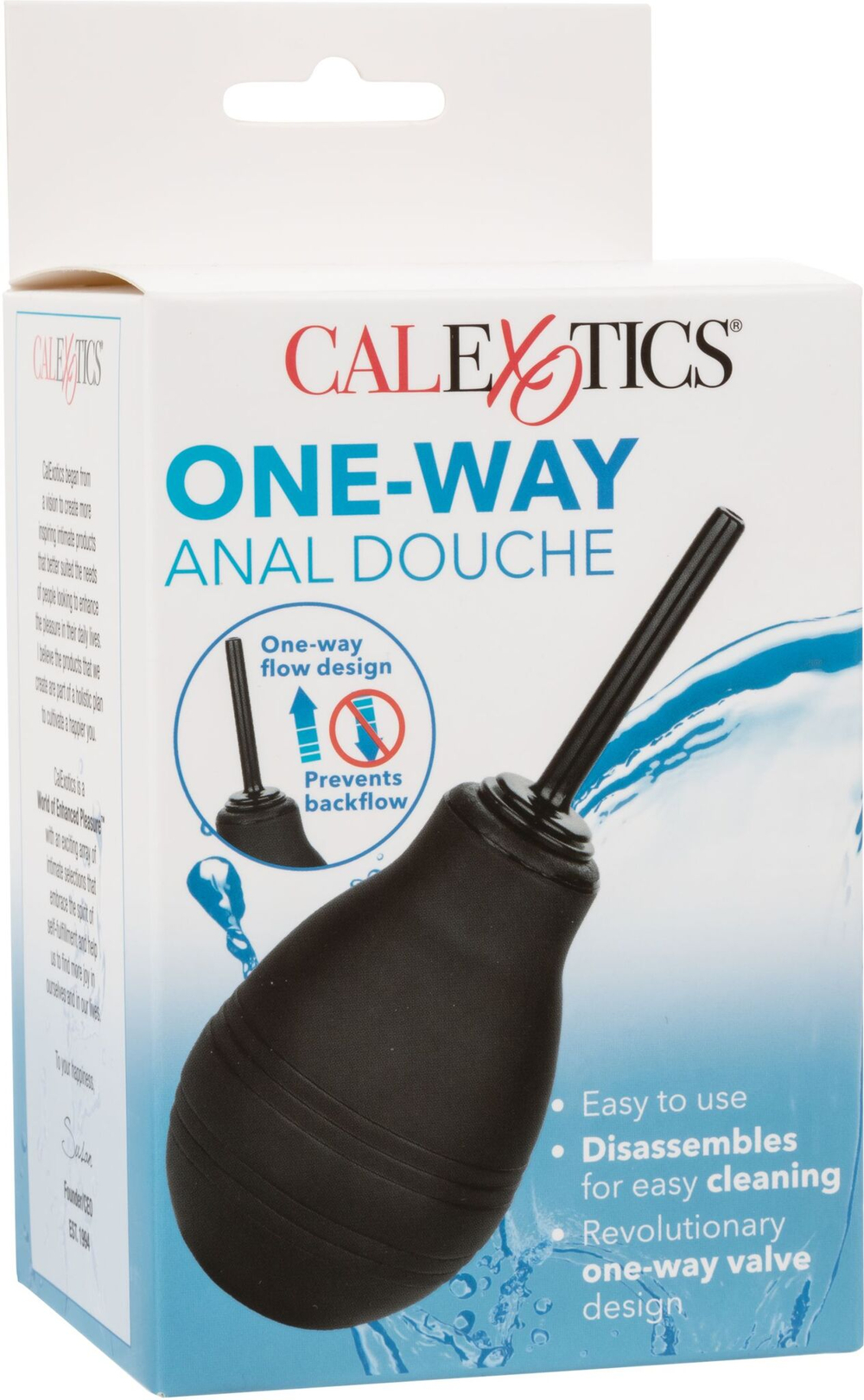 Черный анальный душ One-Way Anal Douche (Цвет: черный)