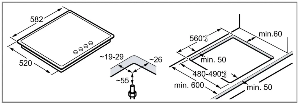 Газовая варочная панель Bosch PGP6B6O93R