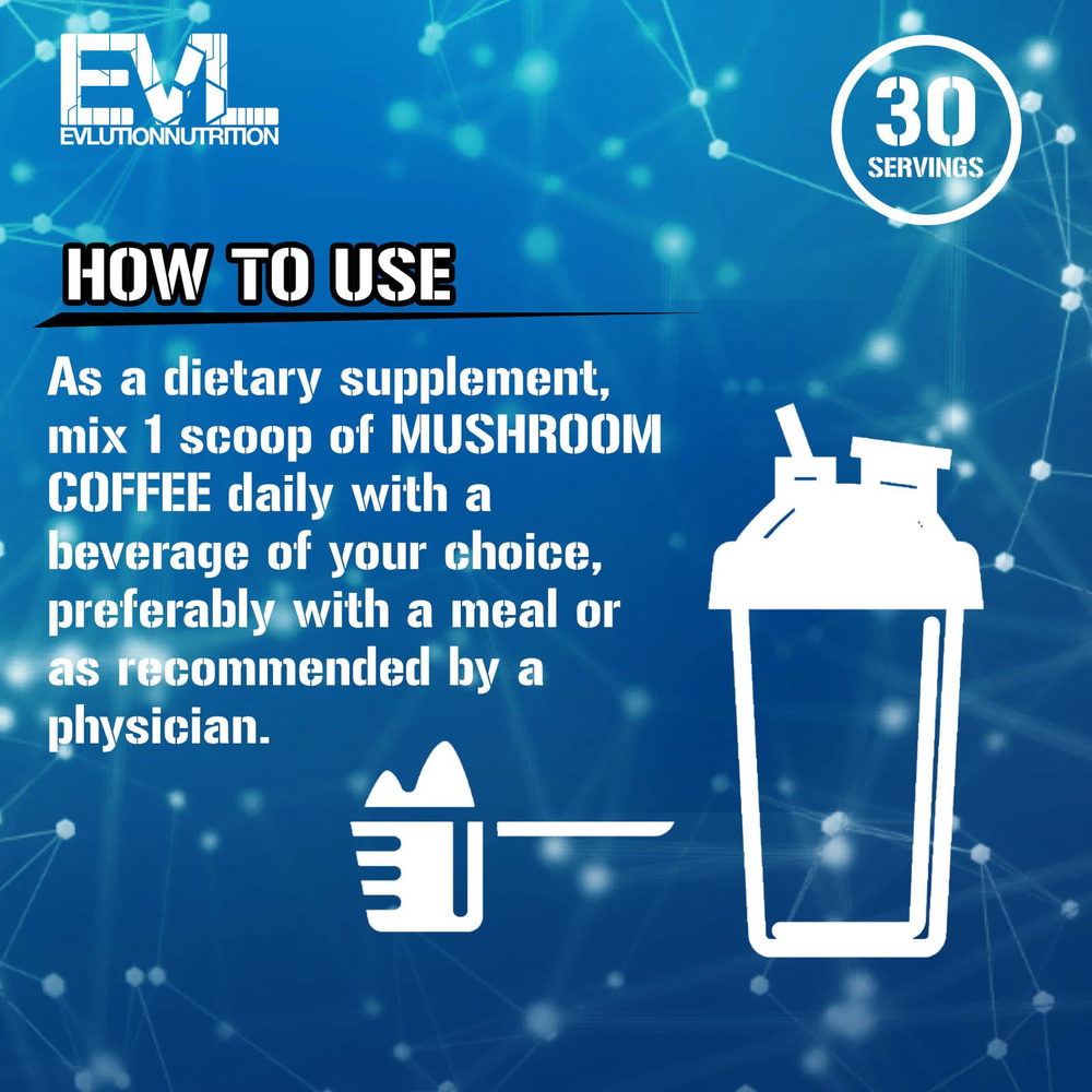 EVLution Nutrition, грибной кофе, холодный кофе, 120 г (4,2 унции)