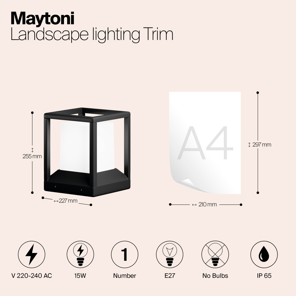 Ландшафтный светильник Maytoni Trim O455FL-01GF