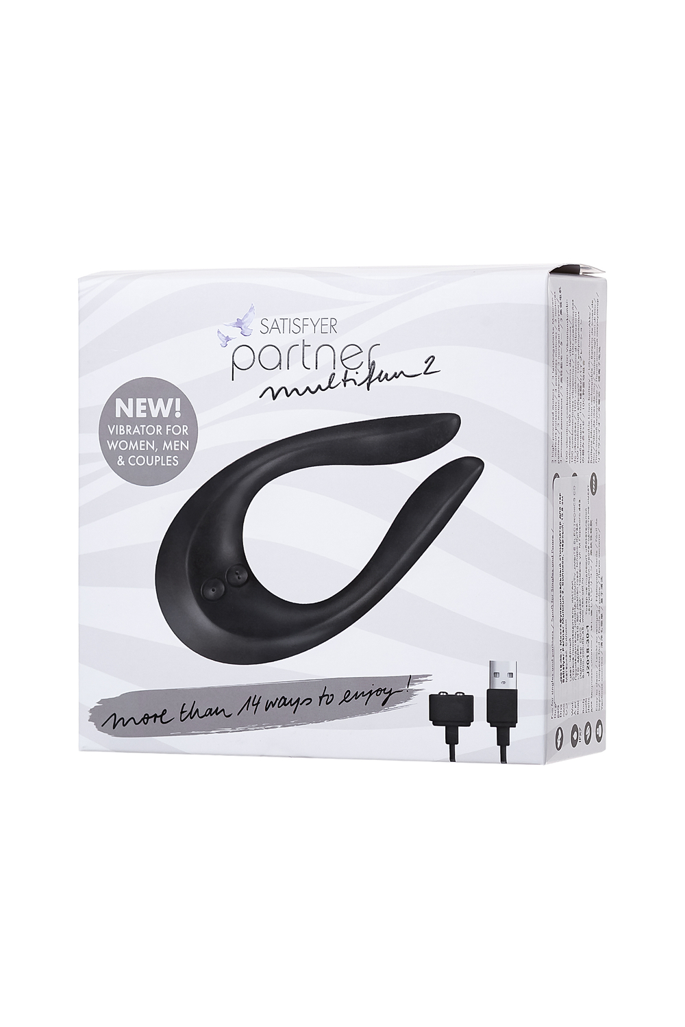 Многофункциональный стимулятор для пар Satisfyer Partner Multifun 2 черный 13,5 см