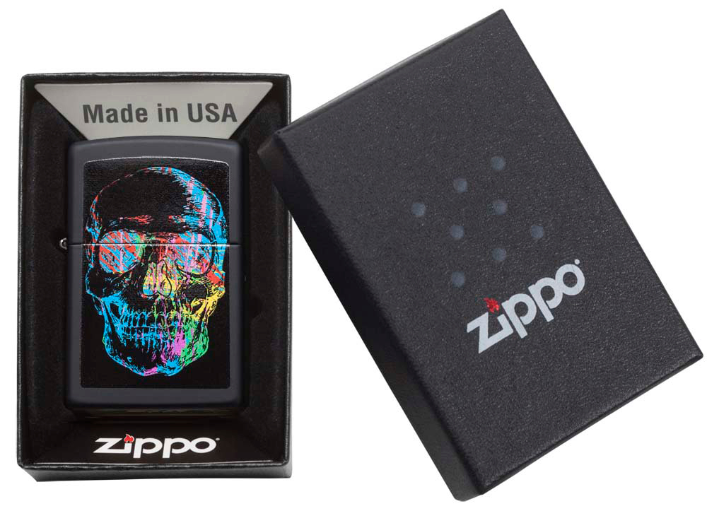 Зажигалка ZIPPO 28042 Colorful Skull