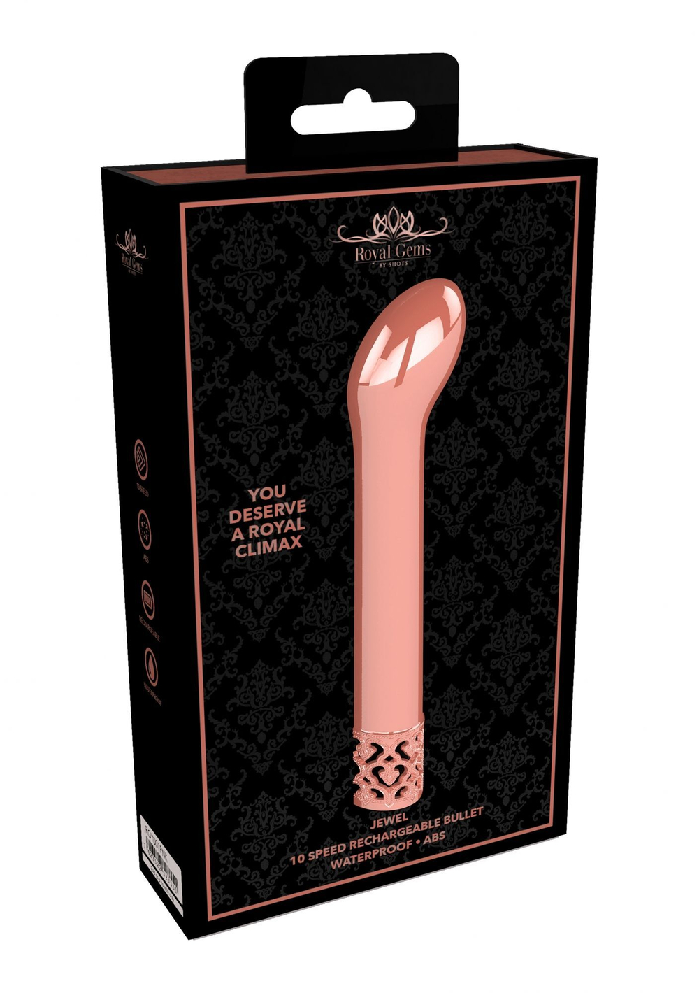 Розовый мини-вибратор G-точки Jewel - 12 см. (Цвет: розовый)